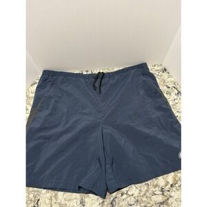 VTG Nike ACG Shorts Mens XL Blue Dri-FIT Lined Hiking Running Athletic Drawstrin